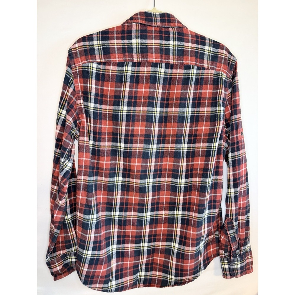 Urban Pipeline Shirt Mens Large Red Plaid Button Down Cotton Flannel Casual - Picture 8 of 11